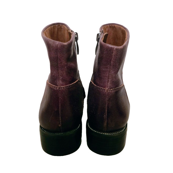 Franco Sarto Leather Benny Booties Brown 7.5 Boots - Picture 15 of 16